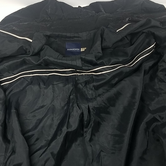 Magaschoni Collection Black Shiny Jacket - Picture 9 of 12